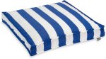 H.O.C.K. Classic Streifen Outdoor Sitzkissen 50x50x5cm royal blau