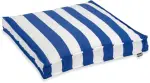 H.O.C.K. Classic Streifen Outdoor Sitzkissen 50x50x5cm royal blau
