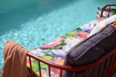 H.O.C.K. Beach Life Outdoor Sitzkissen BLISS 45x45x6cm Flower