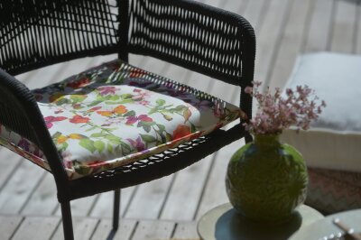 H.O.C.K. Sweet Butterfly Outdoor Sitzkissen mit Biese Schmetterling-Motiv BLISS 45x45x6cm