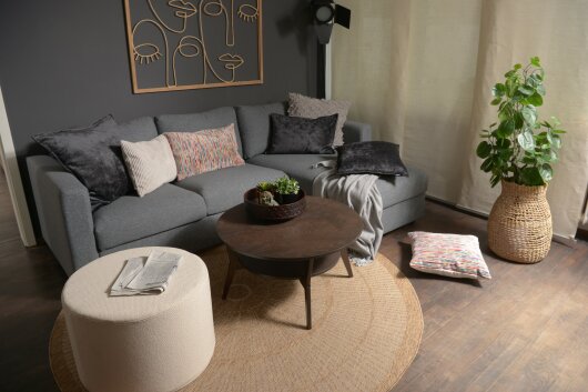 H.O.C.K. Corduroy cord Kissen 60x40cm beige col. 83