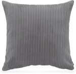 H.O.C.K. Corduroy cord Kissen 50x50cm grau col. 90