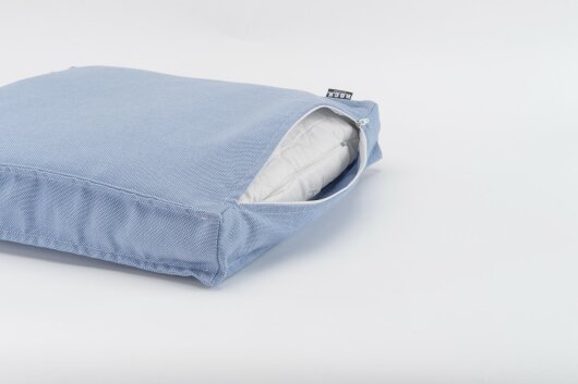 H.O.C.K. Caribe Outdoor Sitzkissen CLOU 50x50x5cm hellblau celeste light blue