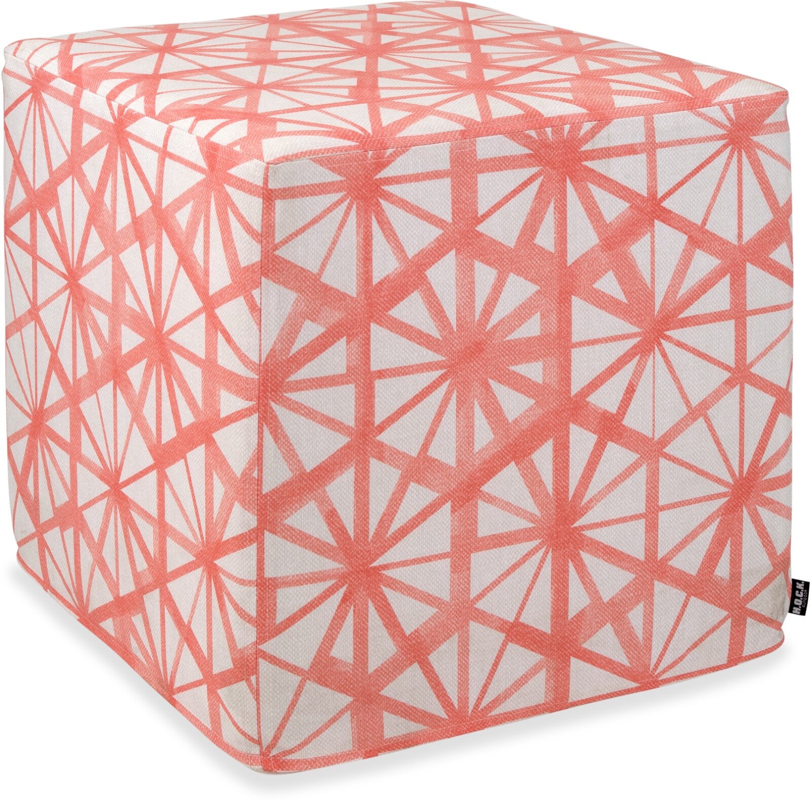 H.O.C.K. Kami Outdoor Hocker eckig 45x45x45cm coral col. 02 malle