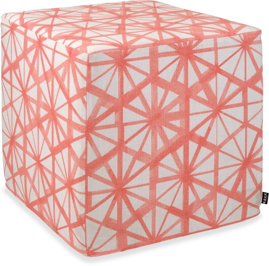 H.O.C.K. Kami Outdoor Hocker eckig 45x45x45cm coral col. 02 malle