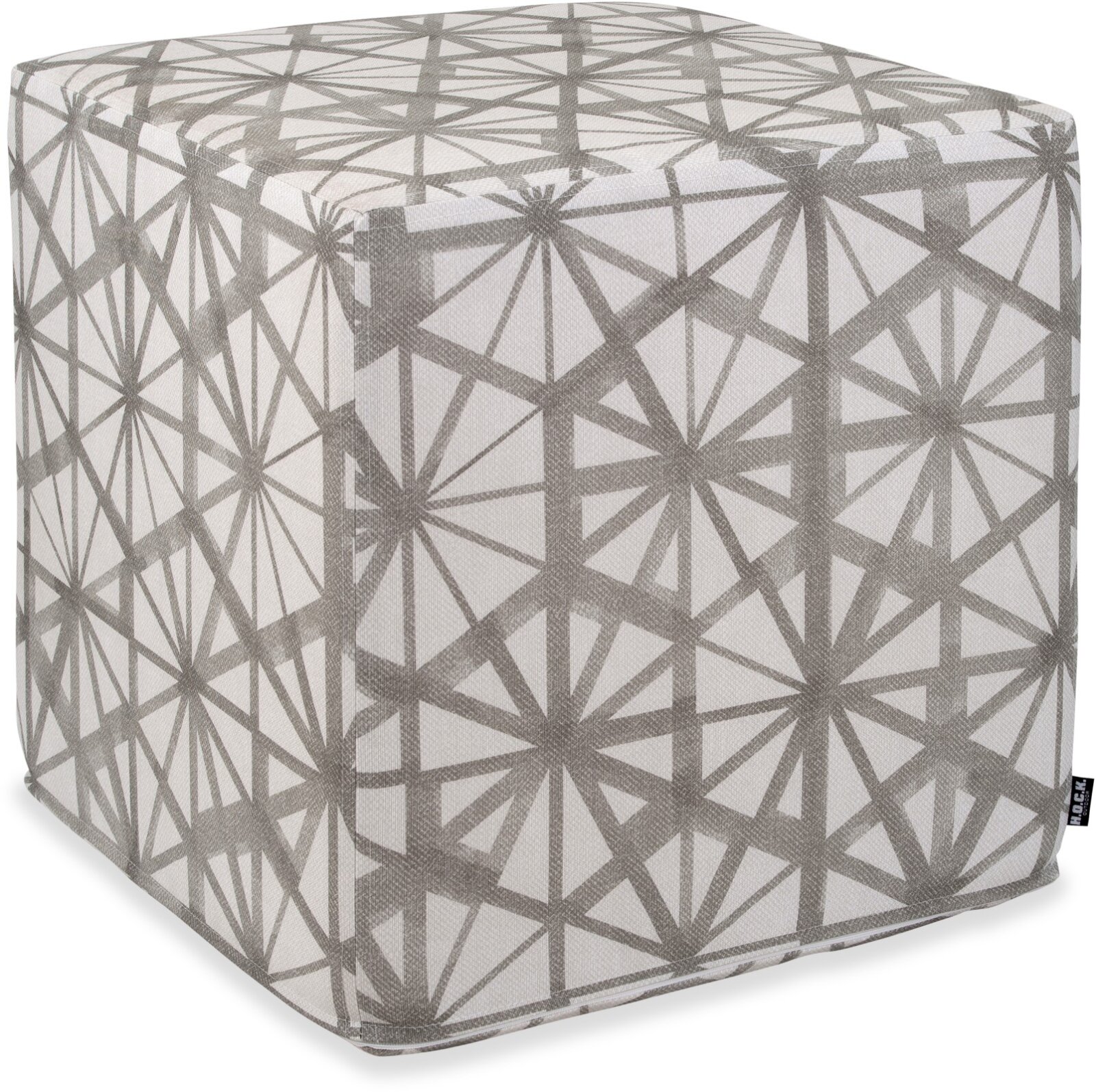 H.O.C.K. Kami Outdoor Hocker eckig 45x45x45cm taupe - hellgrau col. 01 malle