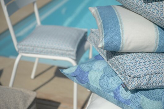 H.O.C.K. Forna Outdoor Kissen 60x40cm blau col. 04 malle