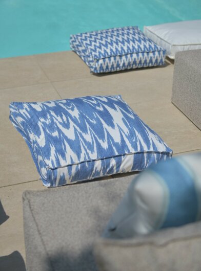 H.O.C.K. Amarador Outdoor Kissen 60x60cm col. 03 blau