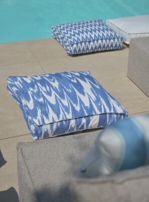 H.O.C.K. Amarador Outdoor Kissen 60x60cm col. 03 blau