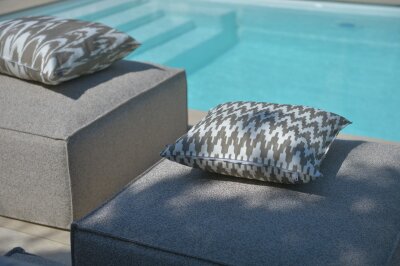 H.O.C.K. Amarador Outdoor Kissen 60x60cm col. 100 taupe