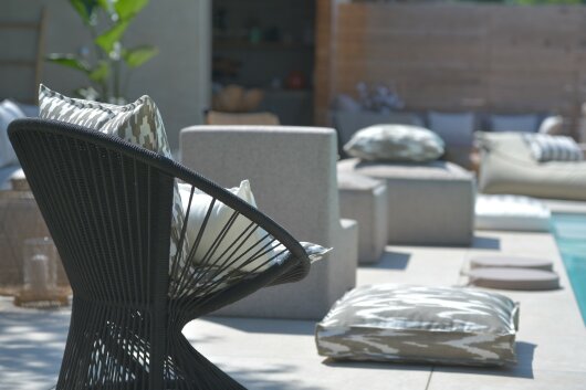 H.O.C.K. Amarador Outdoor Sitzkissen Palettenkissen Bodenkissen BODO 60x60x10cm taupe col. 100