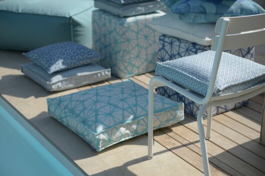 H.O.C.K. Kami Outdoor Bodenkissen 60x60x10cm türkis aqua col. 05 malle