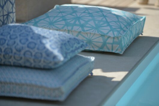 H.O.C.K. Kami Outdoor Bodenkissen 60x60x10cm türkis aqua col. 05 malle