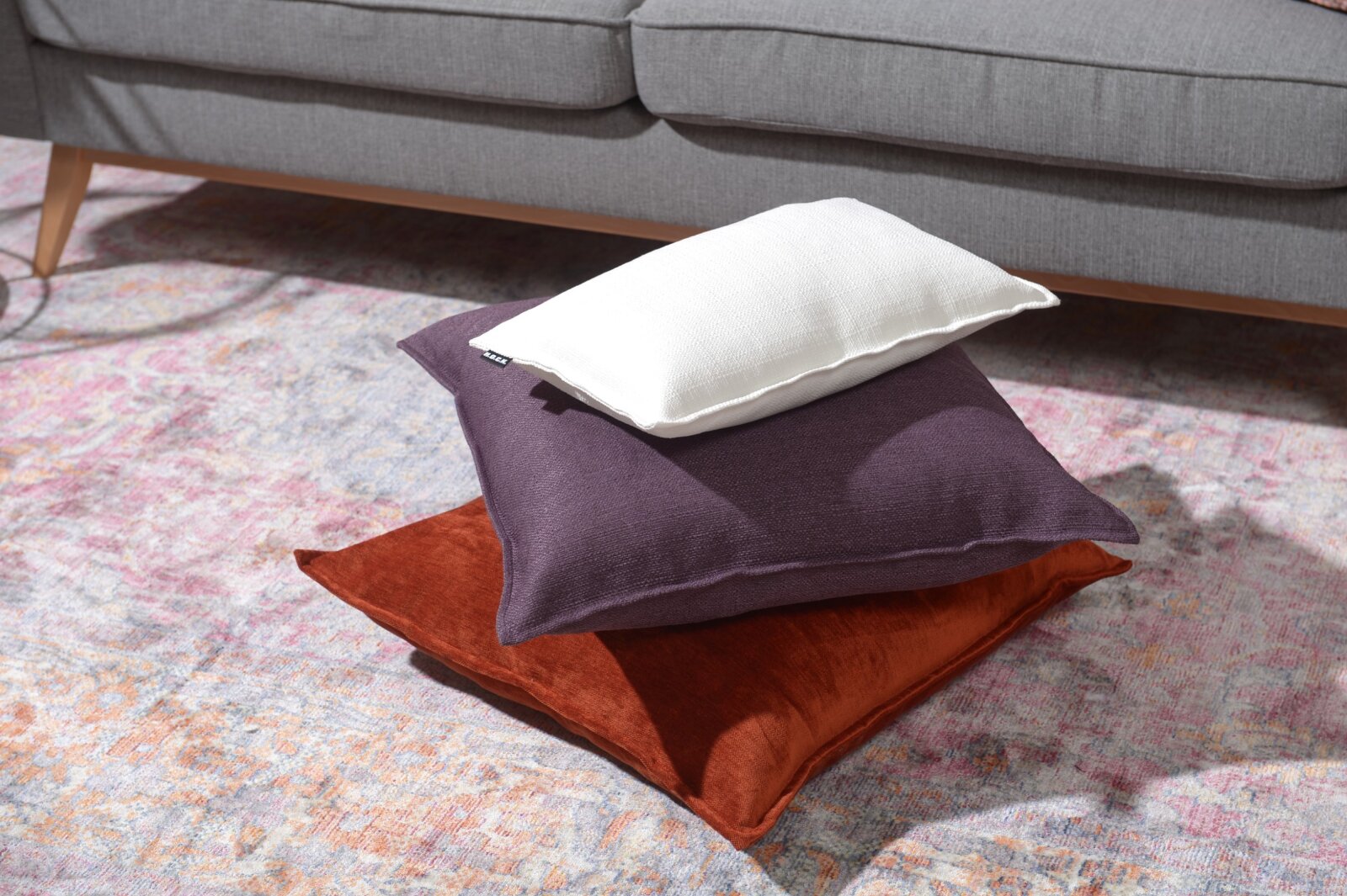 H.O.C.K. Mali Sitzkissen 40x40x6cm lila mauve col. 80