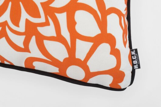 H.O.C.K. Paloma Outdoor Kissen mit Keder 50x50cm floral orange