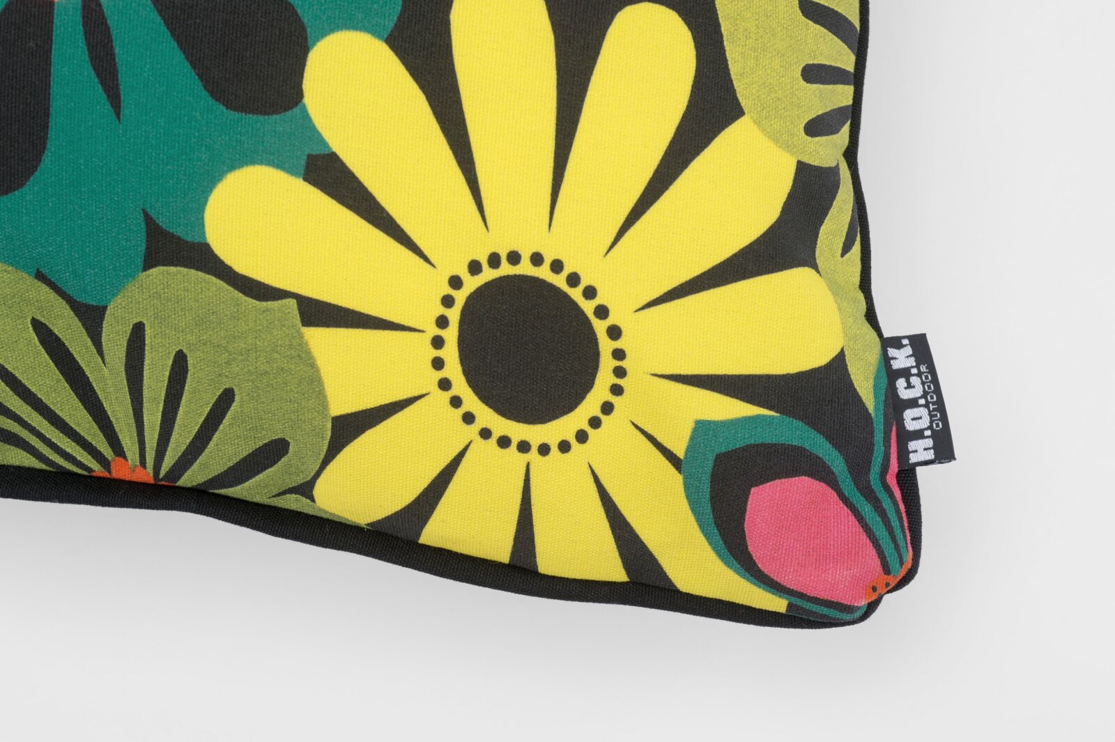 H.O.C.K. Luciana Outdoor Kissen mit Keder 50x50cm floral bunt