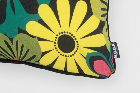 H.O.C.K. Luciana Outdoor Kissen mit Keder 50x50cm floral bunt