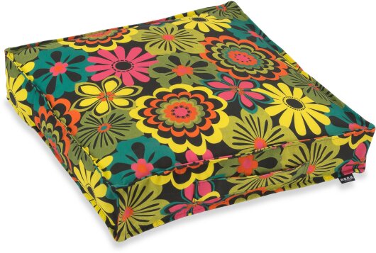 H.O.C.K. Luciana Outdoor Matratzenkissen 50x50x10cm floral bunt