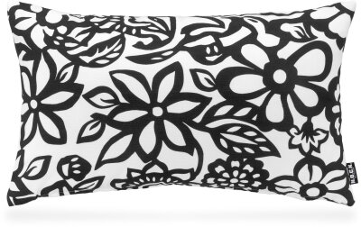 H.O.C.K. Paloma Outdoor Kissen 50x30cm floral schwarz