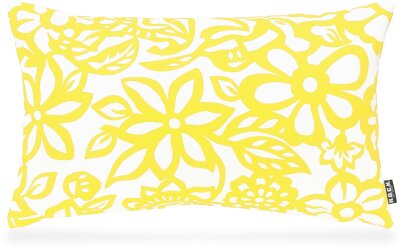 H.O.C.K. Paloma Outdoor Kissen 50x30cm floral gelb