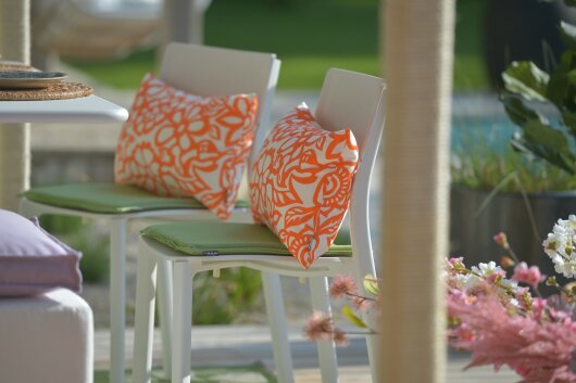 H.O.C.K. Paloma Outdoor Kissen 50x30cm floral orange
