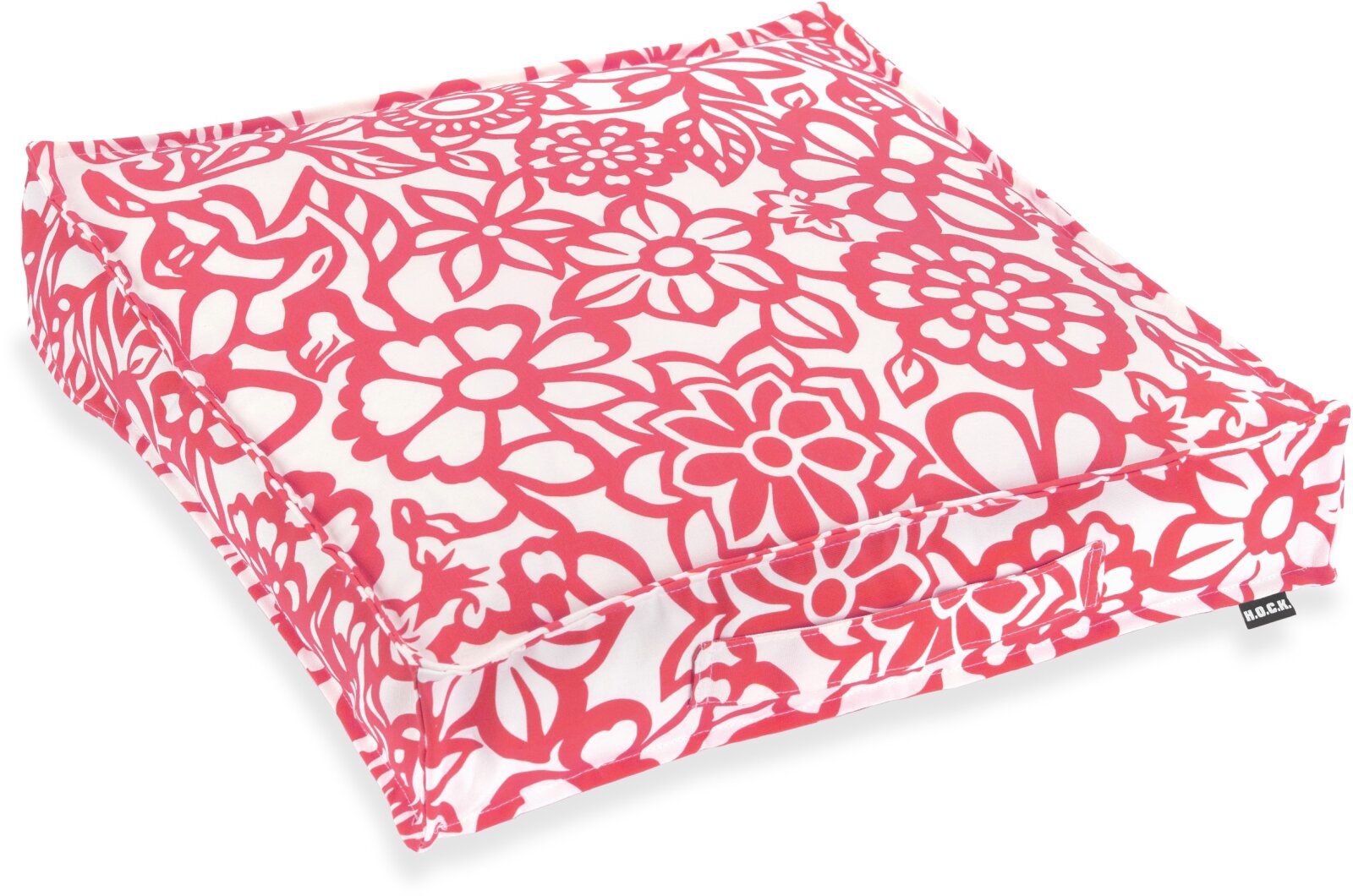 H.O.C.K. Paloma Outdoor Matratzenkissen 50x50x10cm floral pink