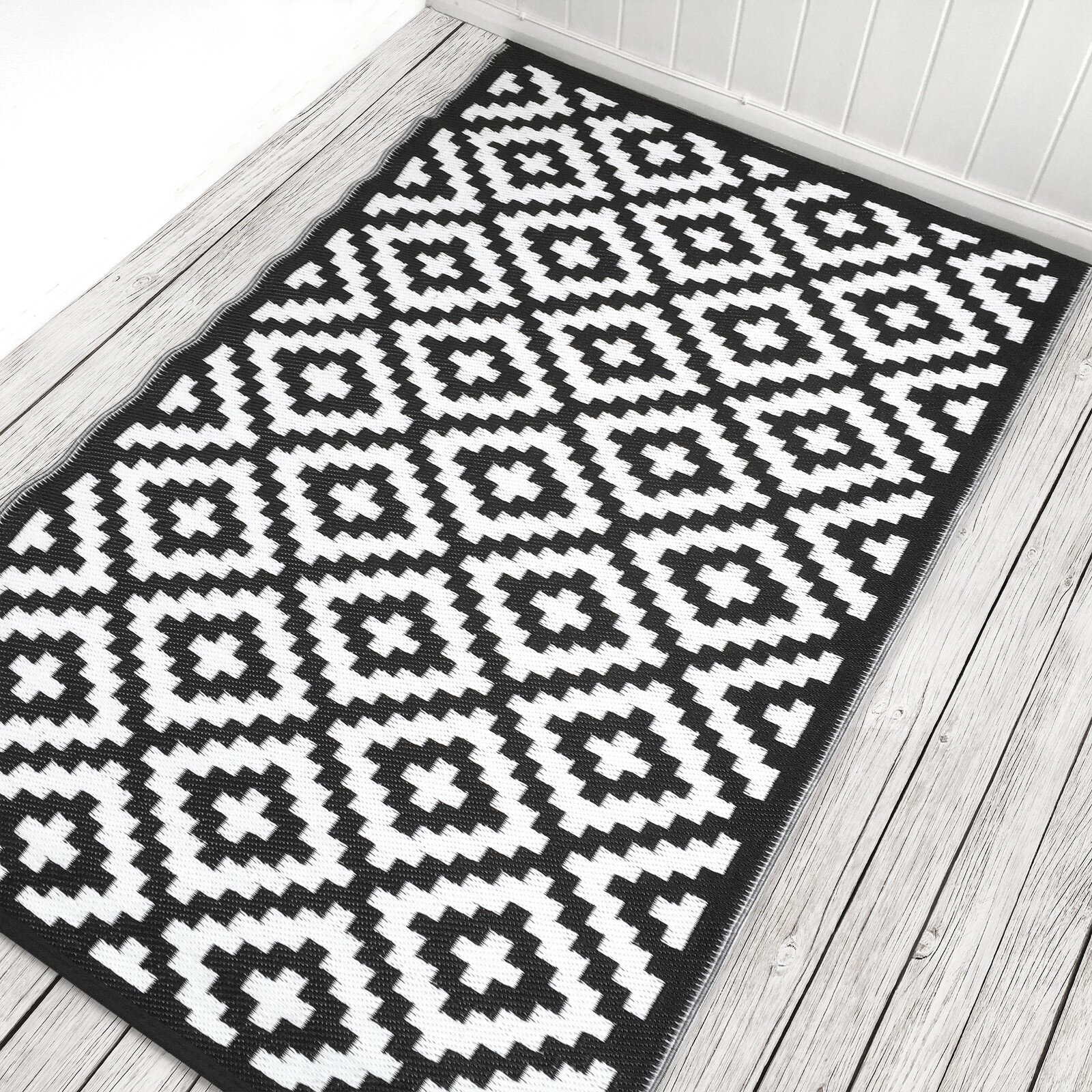 H.O.C.K. Outdoor Teppich Nirvana black and white 120x180cm