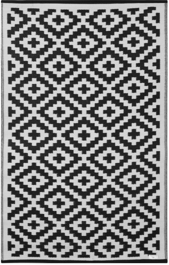H.O.C.K. Outdoor Teppich Nirvana black and white 120x180cm