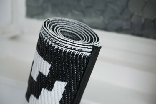 H.O.C.K. Outdoor Teppich Nirvana black and white 120x180cm