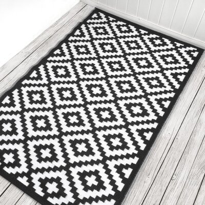 H.O.C.K. Outdoor Teppich Nirvana black and white 120x180cm