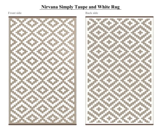 H.O.C.K. Outdoor Teppich Nirvana taupe white 120x180cm