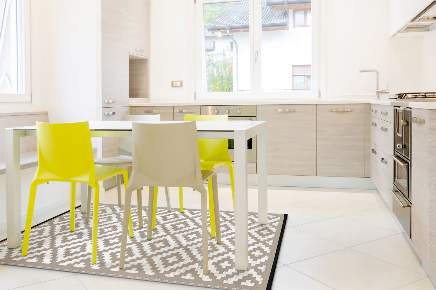 H.O.C.K. Outdoor Teppich Nirvana taupe white 150x240cm
