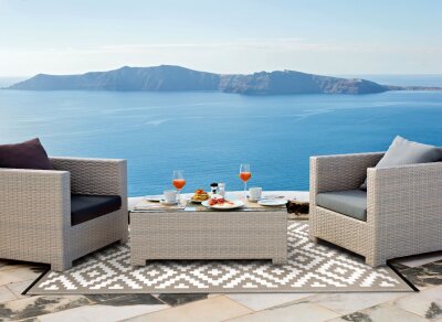 H.O.C.K. Outdoor Teppich Nirvana taupe white 150x240cm