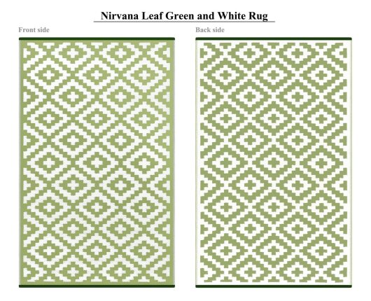 H.O.C.K. Outdoor Teppich Nirvana green white 120x180cm