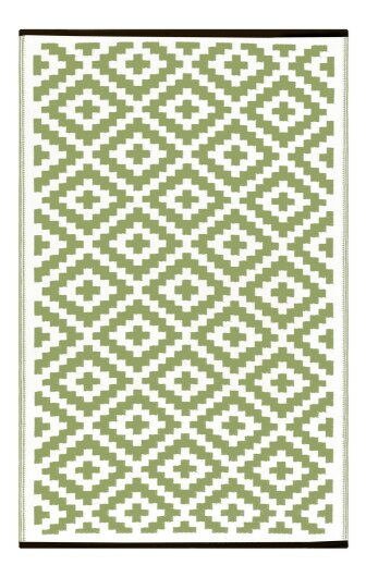 H.O.C.K. Outdoor Teppich Nirvana green white 120x180cm