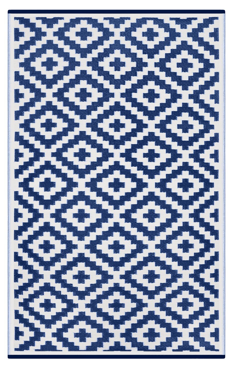 H.O.C.K. Outdoor Teppich Nirvana blue marine white 120x180cm