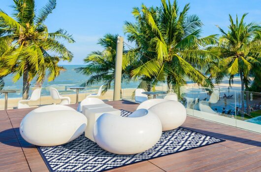H.O.C.K. Outdoor Teppich Nirvana blue marine white 120x180cm
