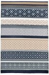 H.O.C.K. Outdoor Teppich Prime gestreift blau marine beige 150x240cm dunkelblau marino beige