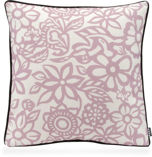 H.O.C.K. Paloma Outdoor Kissen mit Keder 50x50cm floral flieder lila claro