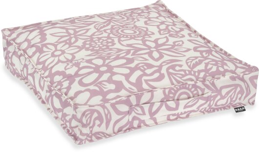 H.O.C.K. Paloma Outdoor Matratzenkissen 50x50x10cm floral flieder lila claro