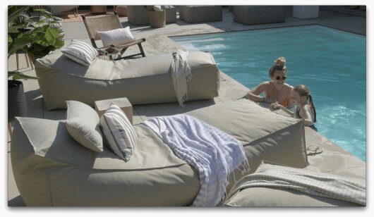 H.O.C.K. Darleen Outdoor Daybed ca. 200x90x40cm Tampa... H.O.C.K. Darleen Outdoor Daybed ca. 200x90x40cm Tampa cement beige taupe col. 1321