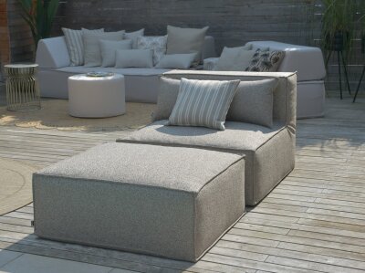 H.O.C.K. Zola Outdoor Lounge Sessel ca. 105x95x35cm (Rückenhöhe ca. 70 cm) Lore col. taupe 1541