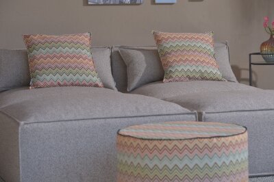 H.O.C.K. Zola Outdoor Lounge Sessel ca. 105x95x35cm (Rückenhöhe ca. 70 cm) Lore col. taupe 1541