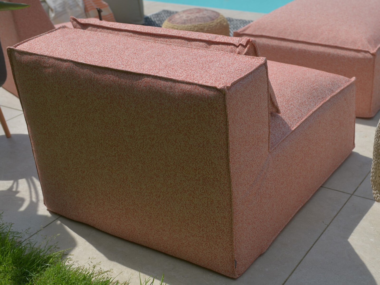 H.O.C.K. Zola Outdoor Lounge Sessel ca. 105x95x35cm (Rückenhöhe ca. 70 cm) Lore col. orange 2008