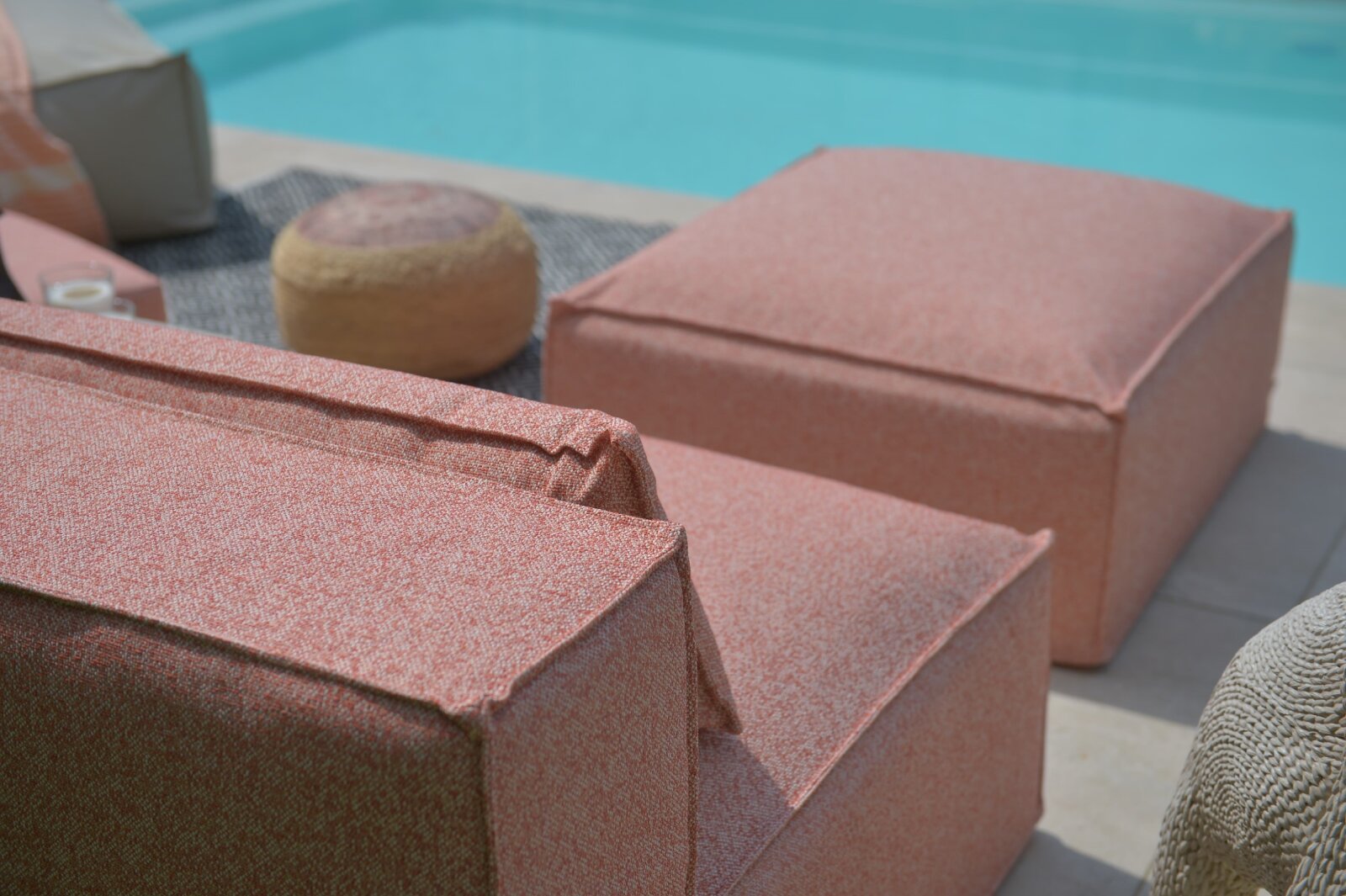 H.O.C.K. Zola Outdoor Lounge Sessel ca. 105x95x35cm (Rückenhöhe ca. 70 cm) Lore col. orange 2008