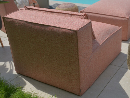 H.O.C.K. Zola Outdoor Lounge Sessel ca. 105x95x35cm (Rückenhöhe ca. 70 cm) Lore col. orange 2008