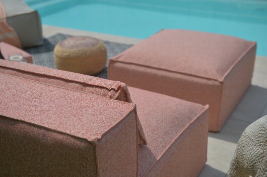 H.O.C.K. Zola Outdoor Lounge Sessel ca. 105x95x35cm (Rückenhöhe ca. 70 cm) Lore col. orange 2008