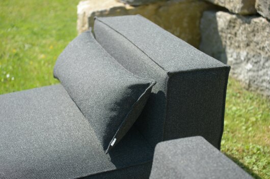 H.O.C.K. Zola Outdoor Lounge Sessel ca. 105x95x35cm (Rückenhöhe ca. 70 cm) Lore col. anthrazit 7015