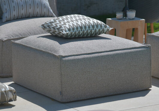 H.O.C.K. Zola Outdoor Hocker Fussteil ca. 95x85x35cm Lore col. taupe 1541