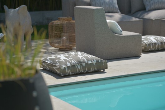 H.O.C.K. CHAIRY-FOAM Outdoor ca. 73x68x55cm LORE col. taupe 1541